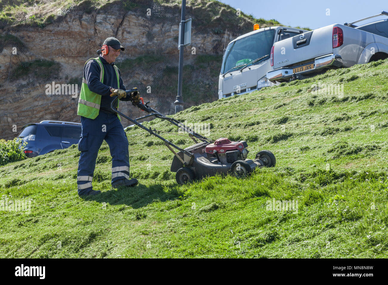 Steep grass slopes hi-res stock photography and images - Alamy