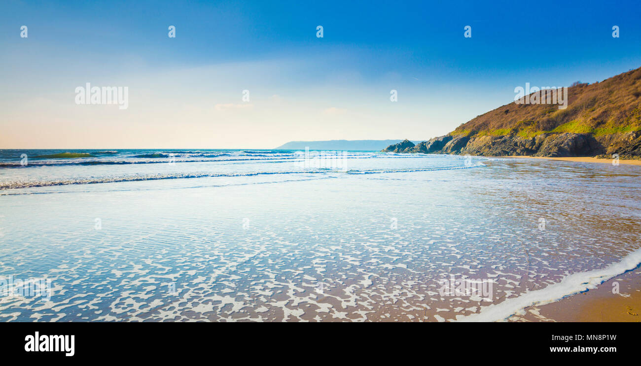 Gower Peninsula coastal landscapes Stock Photo Alamy