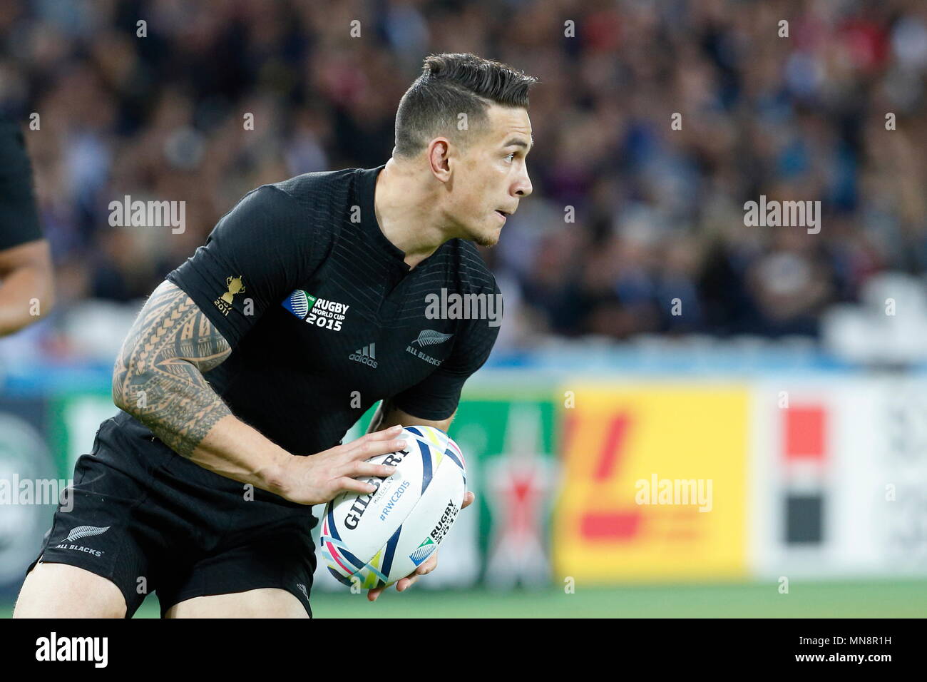 Sonny Bill Williams of NZW All Blacks during the IRB RWC 2015 match between New Zealand All Blacks v Namibia- Pool C Match 12 at The Stadium, Queen Elizabeth Olympic Park. London, England. 24 September 2015 Stock Photo