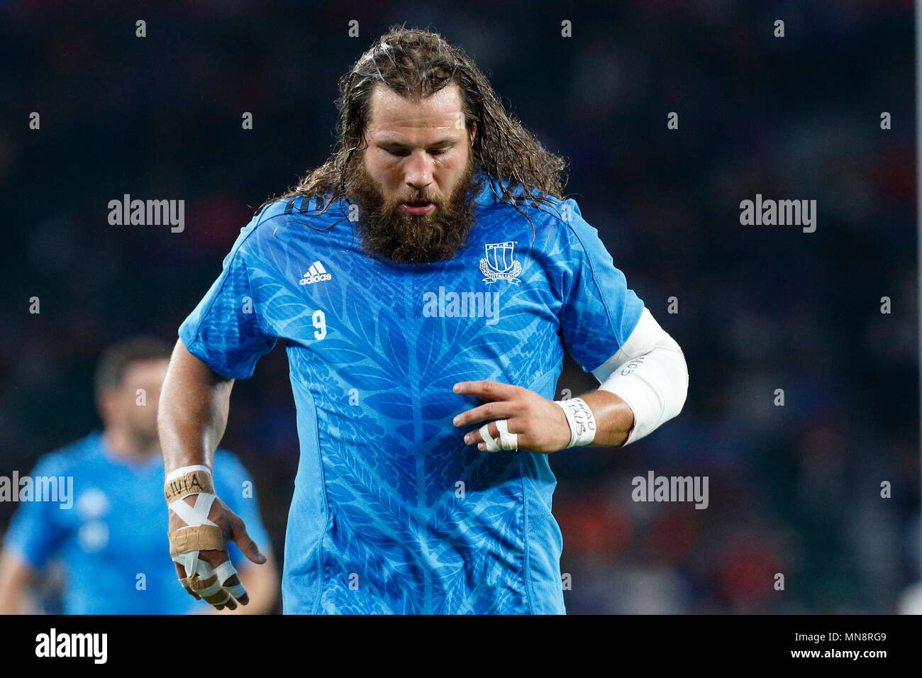 Italy's Martin Castrogiovanni during the RWC 2015 match between France v Italy at Twickenham Stadium. London, England. 19 September 2015 Stock Photo