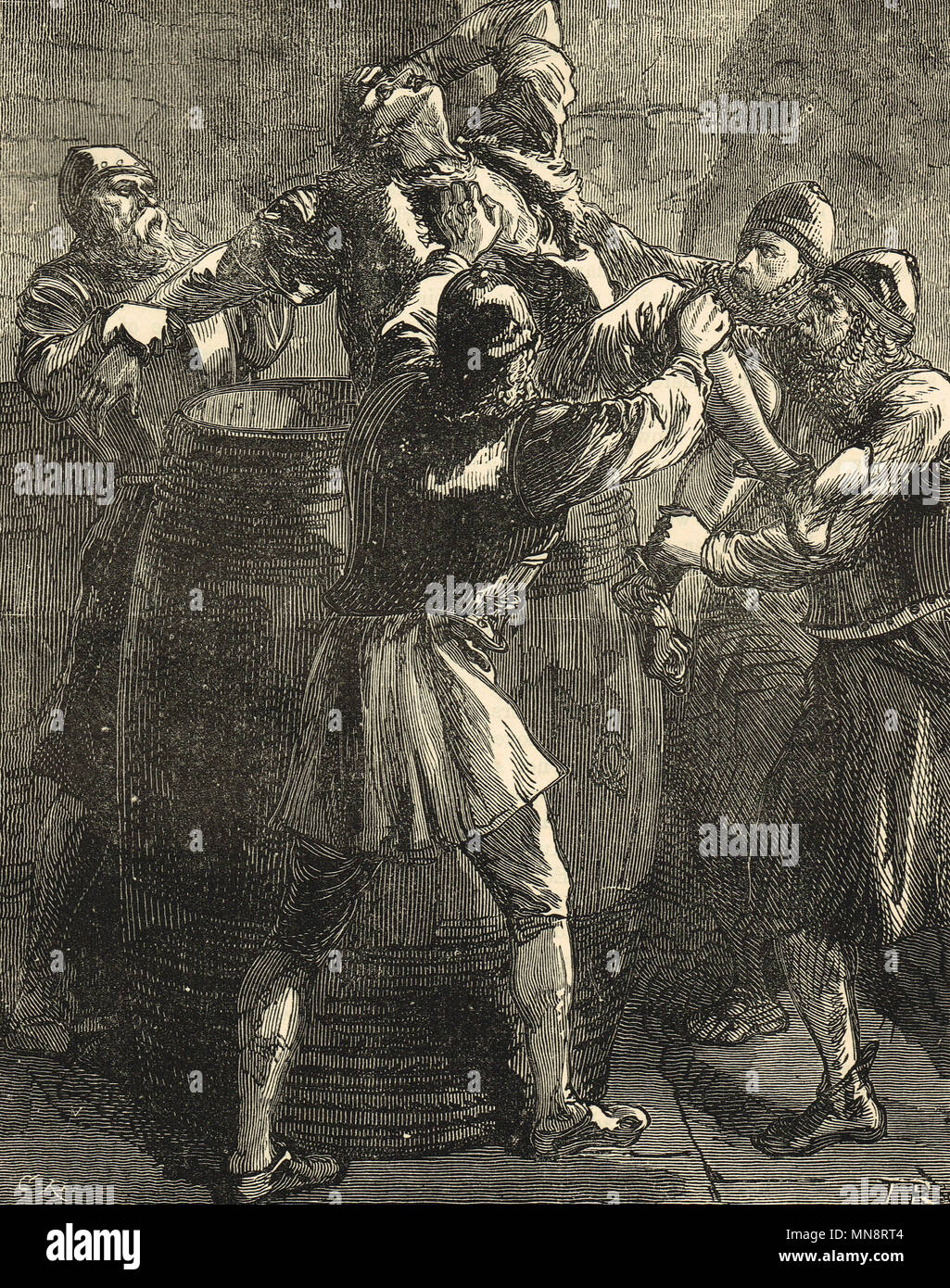 The Death of George Plantagenet 1st Duke of Clarence drowned in