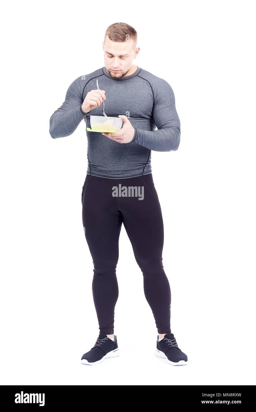 Athlete eating pasta hi-res stock photography and images - Alamy