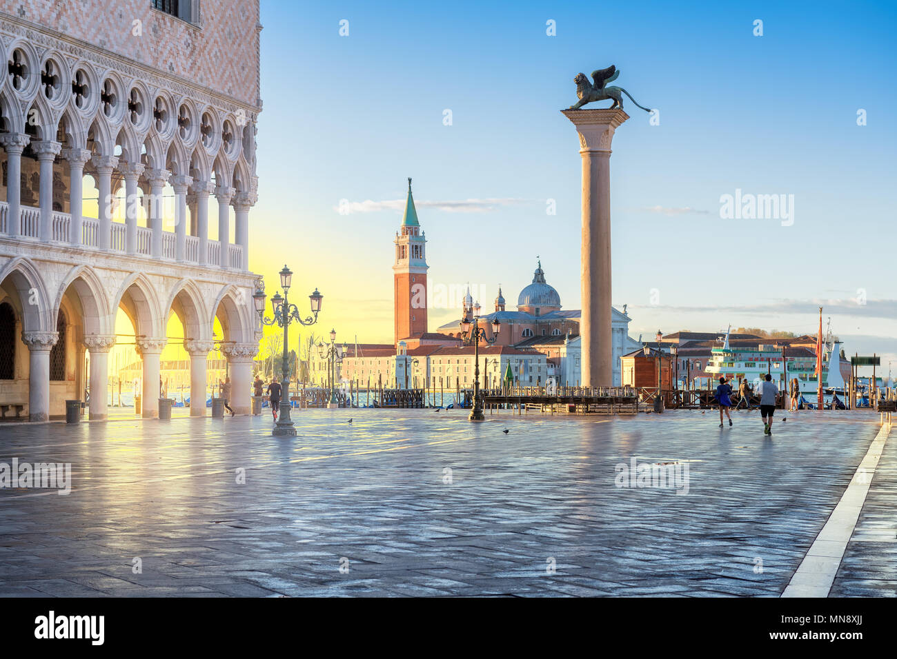 Venice sunrise, San Marco, Venice, Italy. Stock Photo