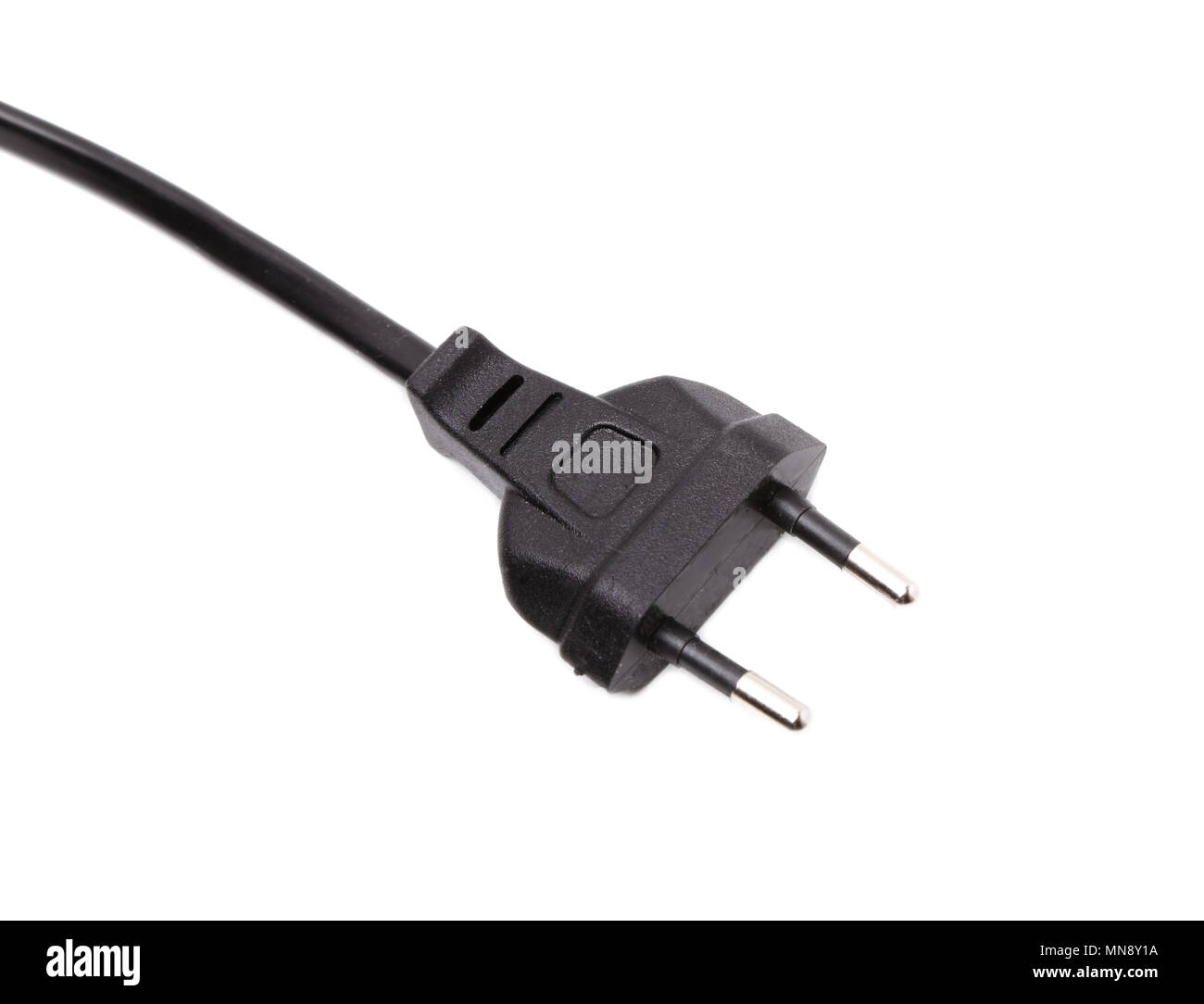 European two pin power plug Stock Photo