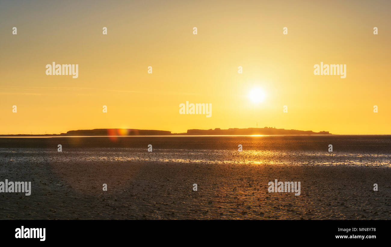 Sunset at West Kirby Wirral UK Stock Photo