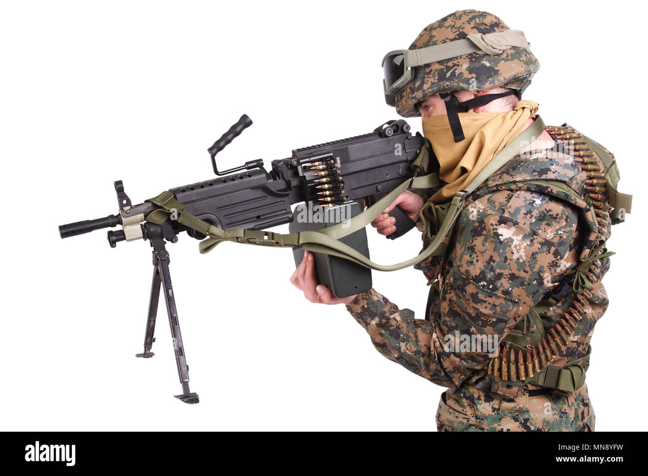 US MARINES with M249 machine gun Stock Photo - Alamy US MARINES with M249 machine gun Stock Photo - Alamy