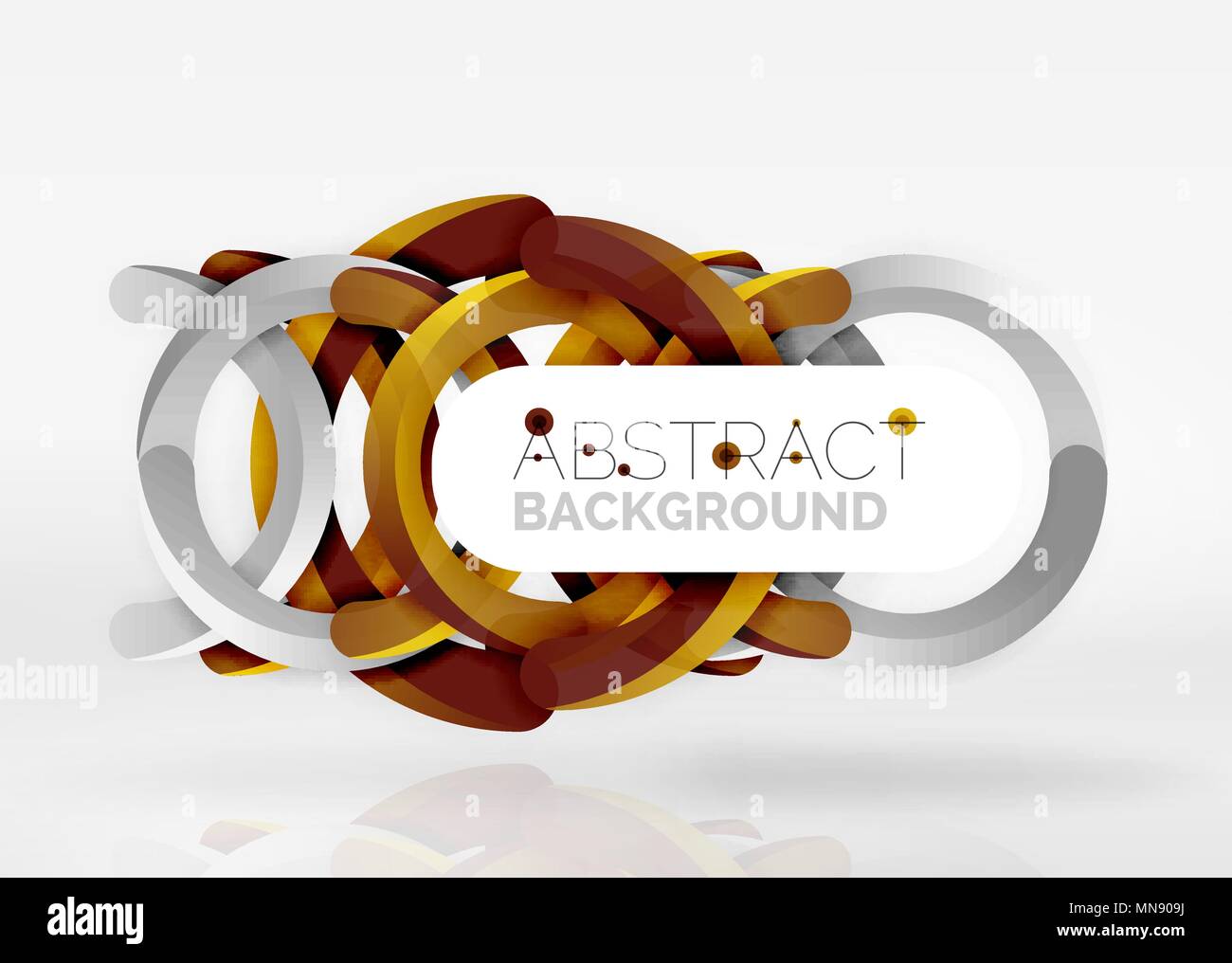 Modern 3d ring vector abstract background. Modern 3d ring composition ...