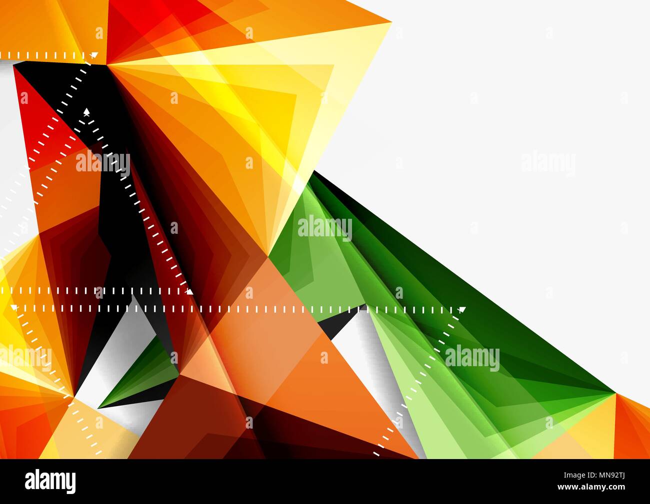 Vector low poly style 3d triangle line. Vector low poly style 3d ...