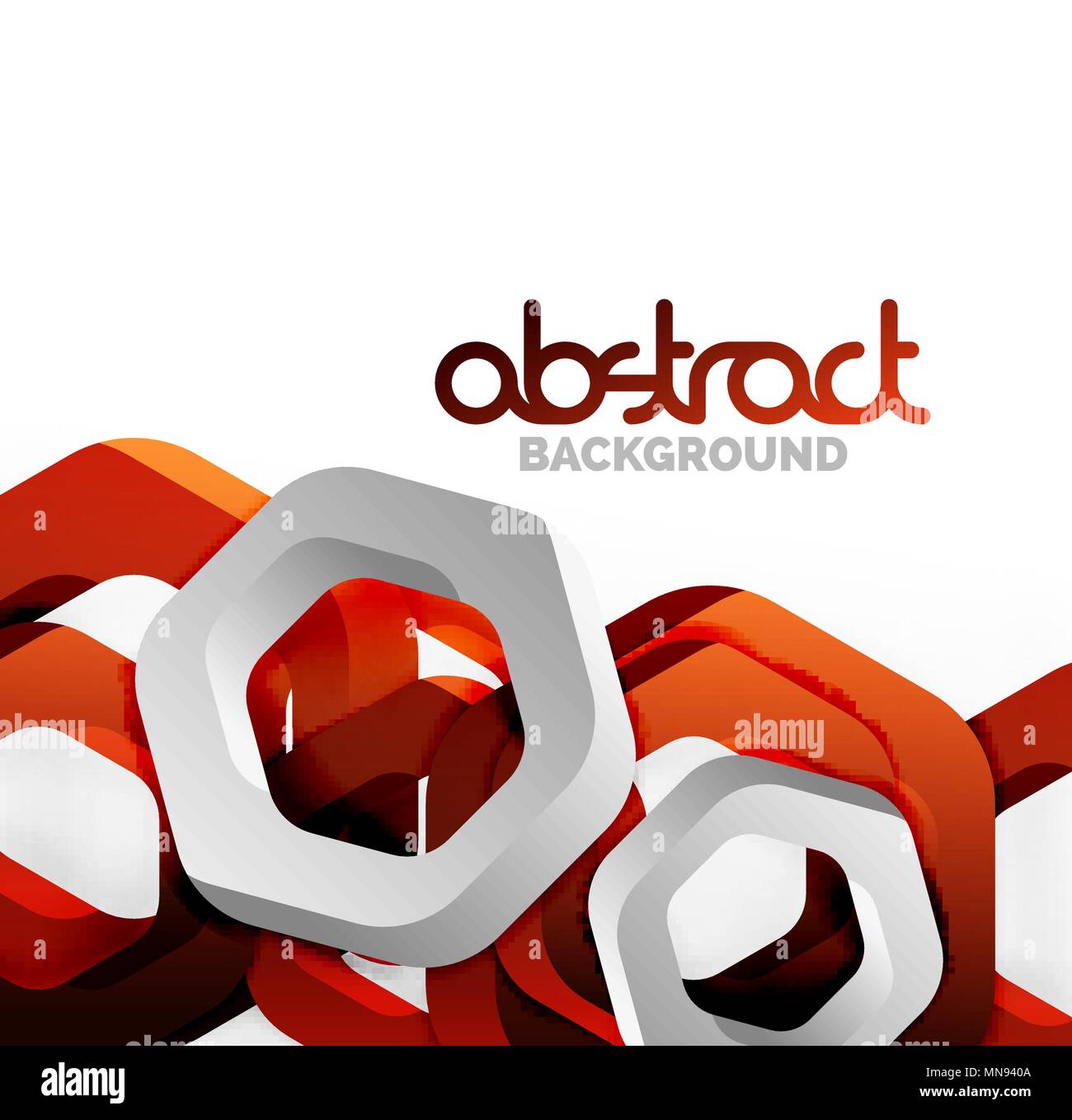 Overlapping hexagons design background. Overlapping hexagons vector design background Stock Vector