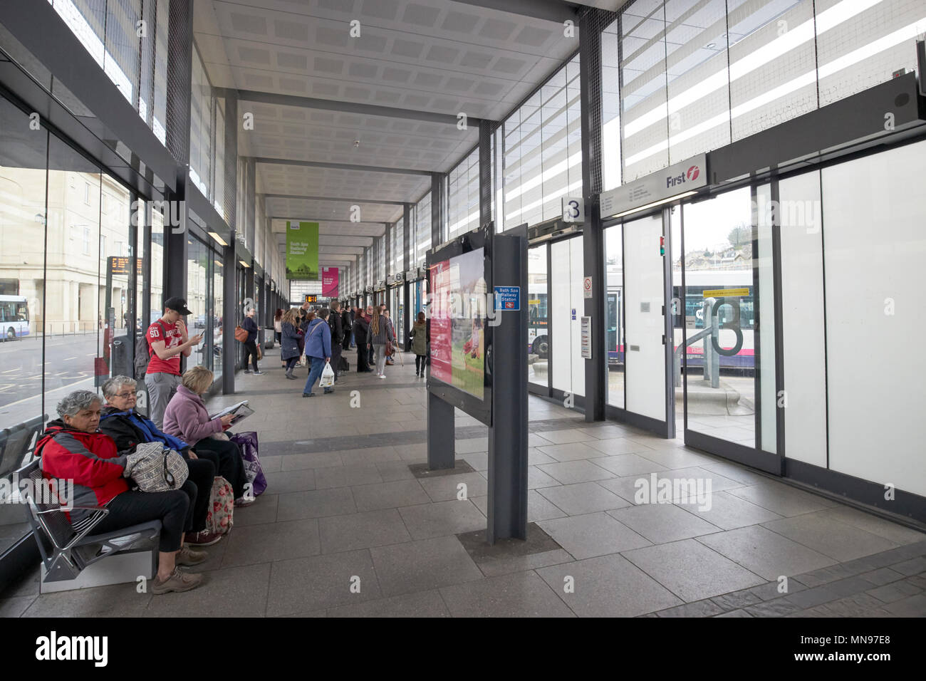 Interior of bath bus station southgate Bath England UK Stock Photo Alamy