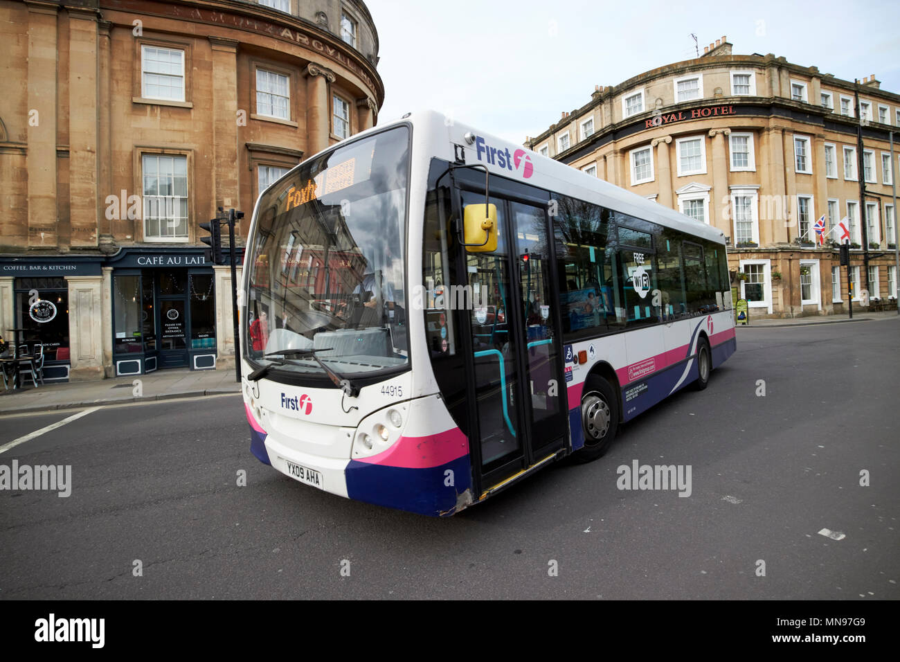 first bus bus service alexander-dennis enviro 200 Bath England UK Stock Photo