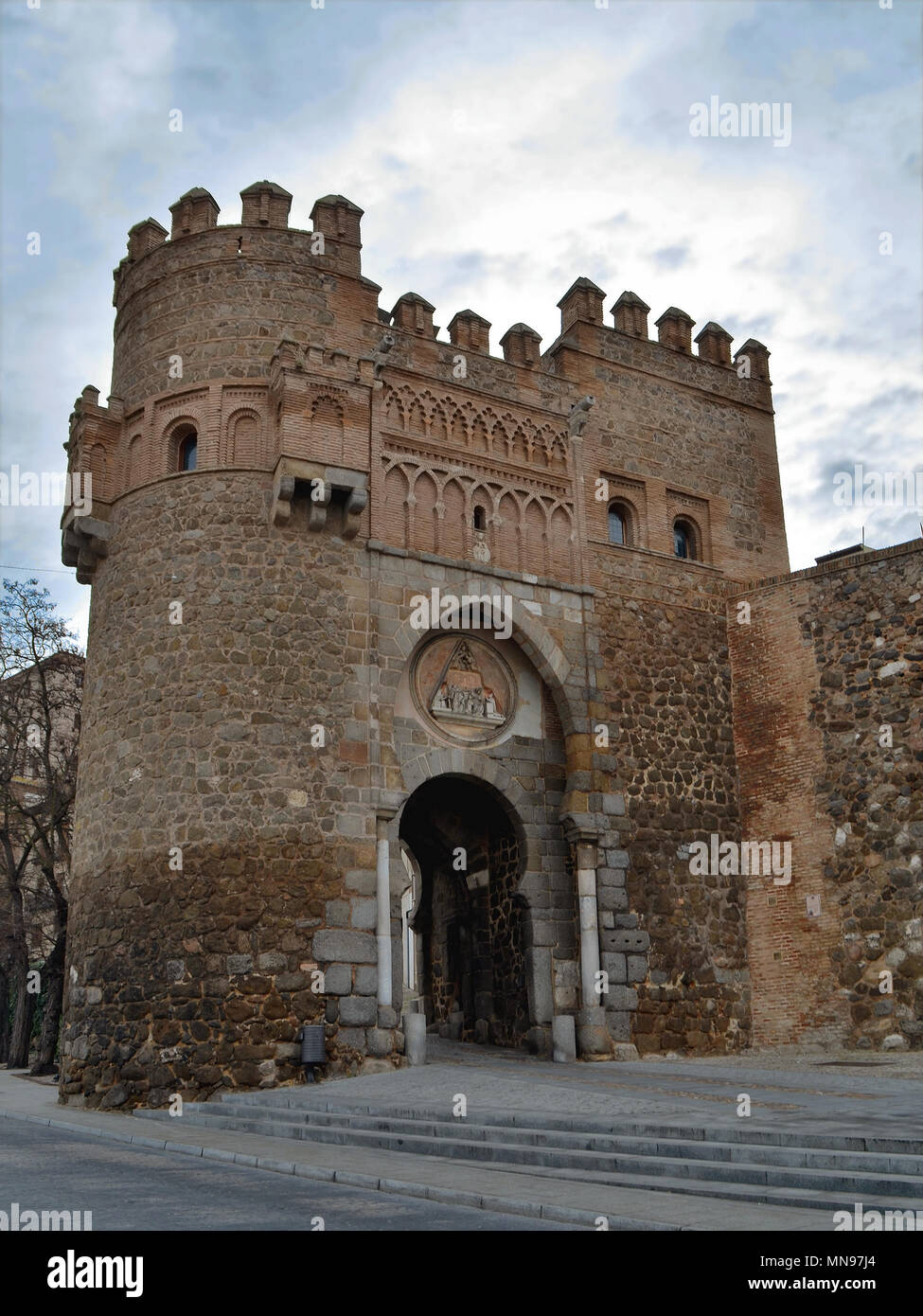 The Puerta del Sol Gate in Toledo, Spain Stock Photo