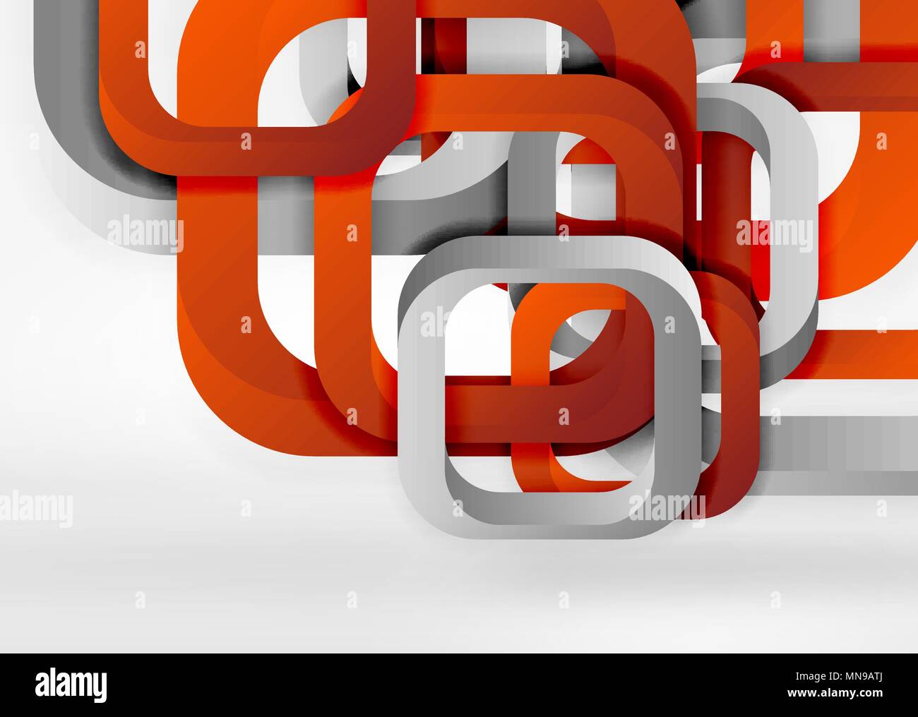 Squares geometric shapes in light grey 3d space. Squares geometric ...