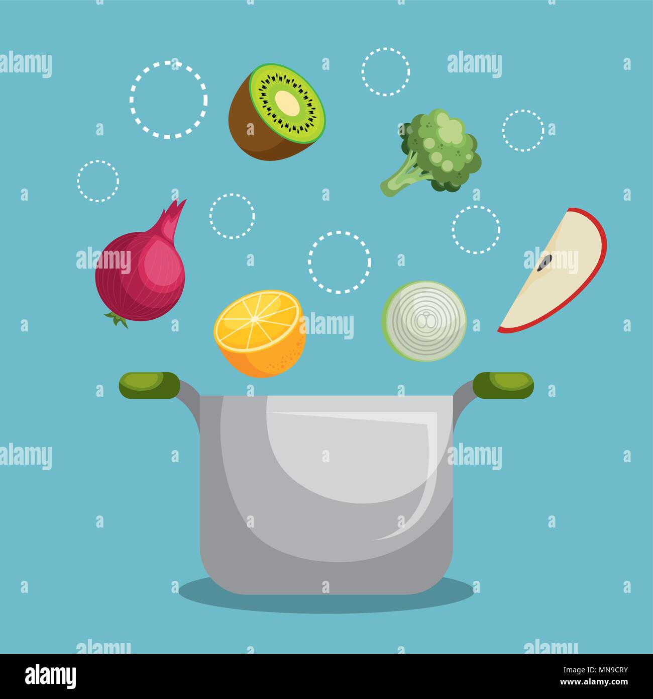 fruits and vegetables healthy food Stock Vector Image & Art - Alamy