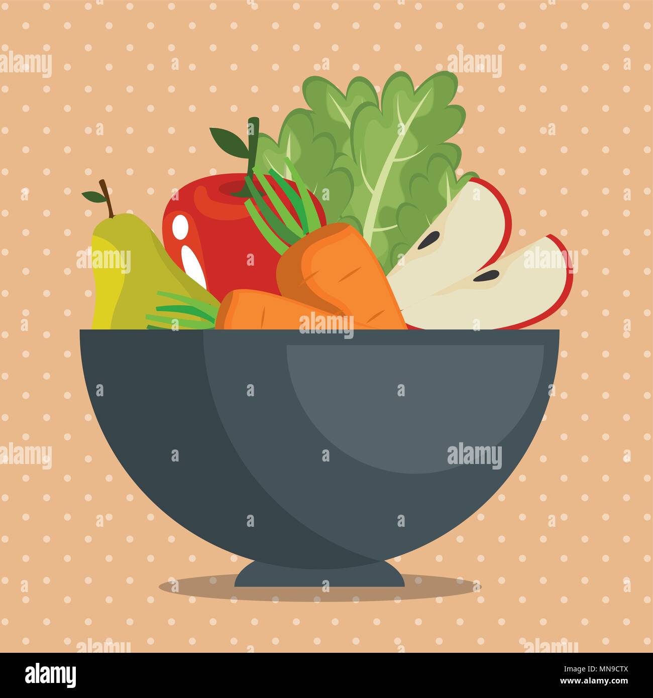 fruits and vegetables healthy food Stock Vector Image & Art - Alamy