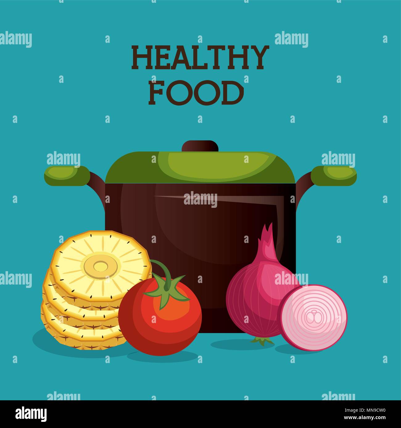 fruits and vegetables healthy food Stock Vector Image & Art - Alamy
