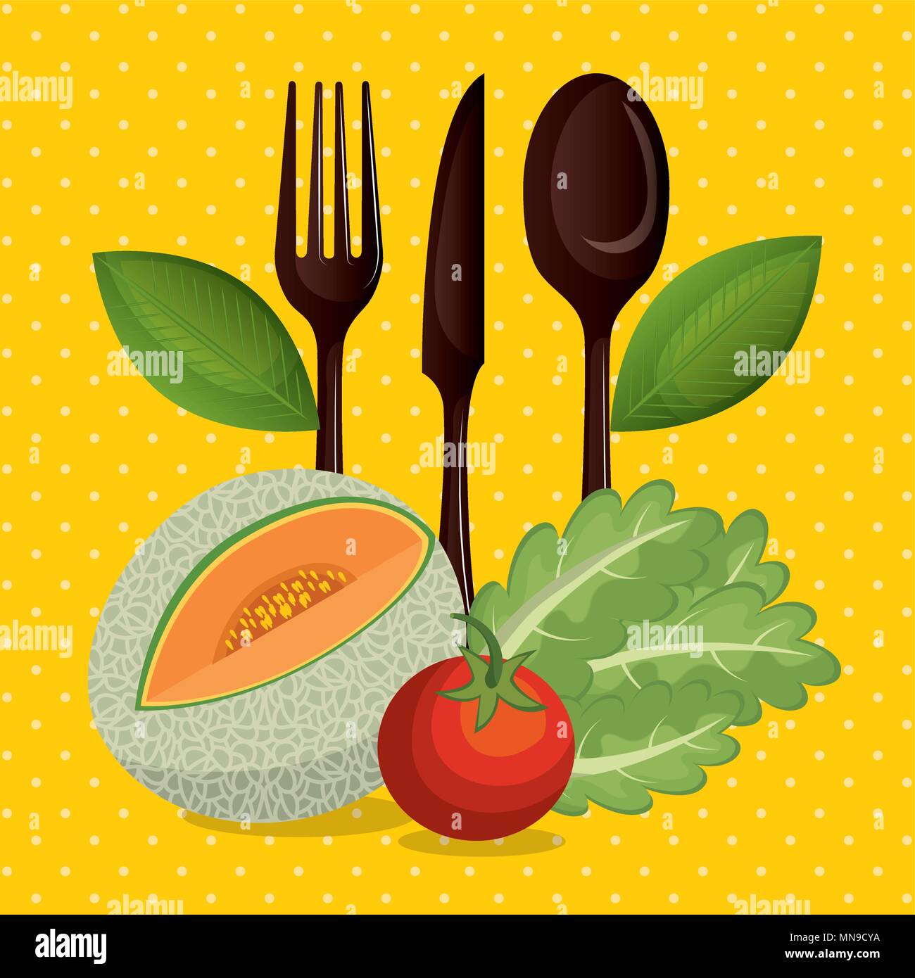 fruits and vegetables healthy food Stock Vector Image & Art - Alamy