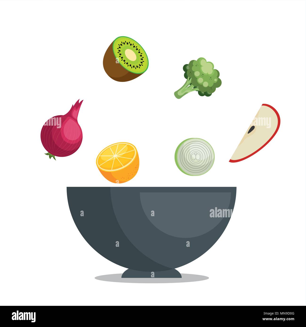 fruits and vegetables healthy food Stock Vector Image & Art - Alamy