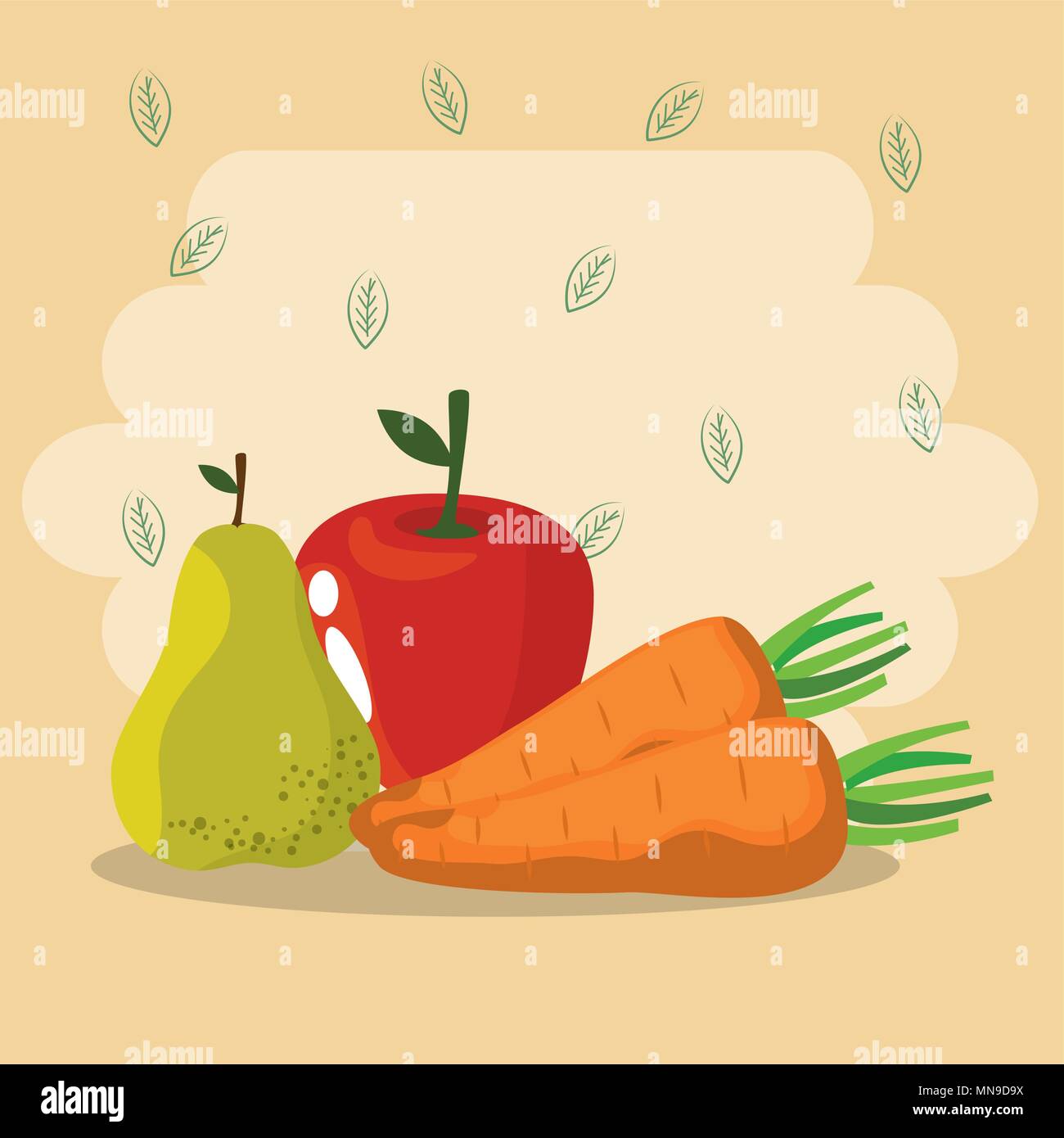 fruits and vegetables healthy food Stock Vector Image & Art - Alamy
