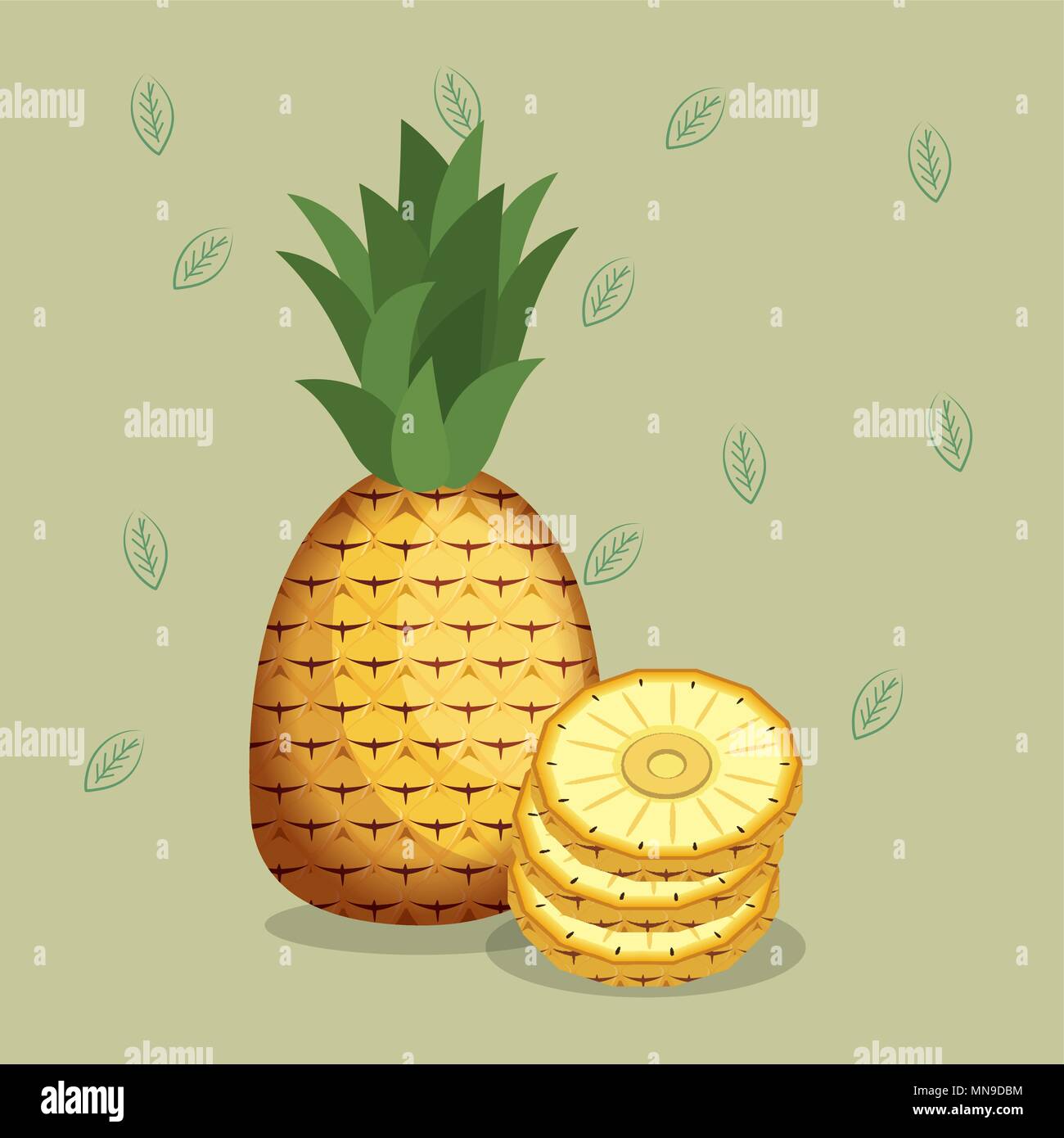 fresh pineapples healthy food Stock Vector Image & Art Alamy