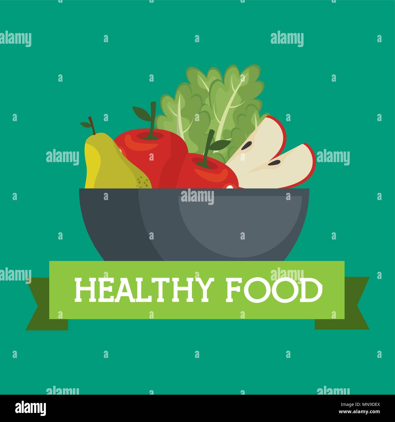 fruits and vegetables healthy food Stock Vector Image & Art - Alamy