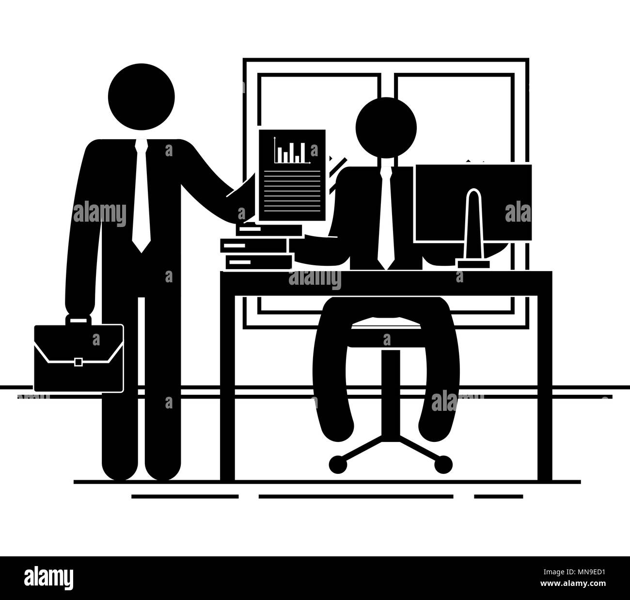 group of business people in the office teamwork Stock Vector Image & Art Alamy