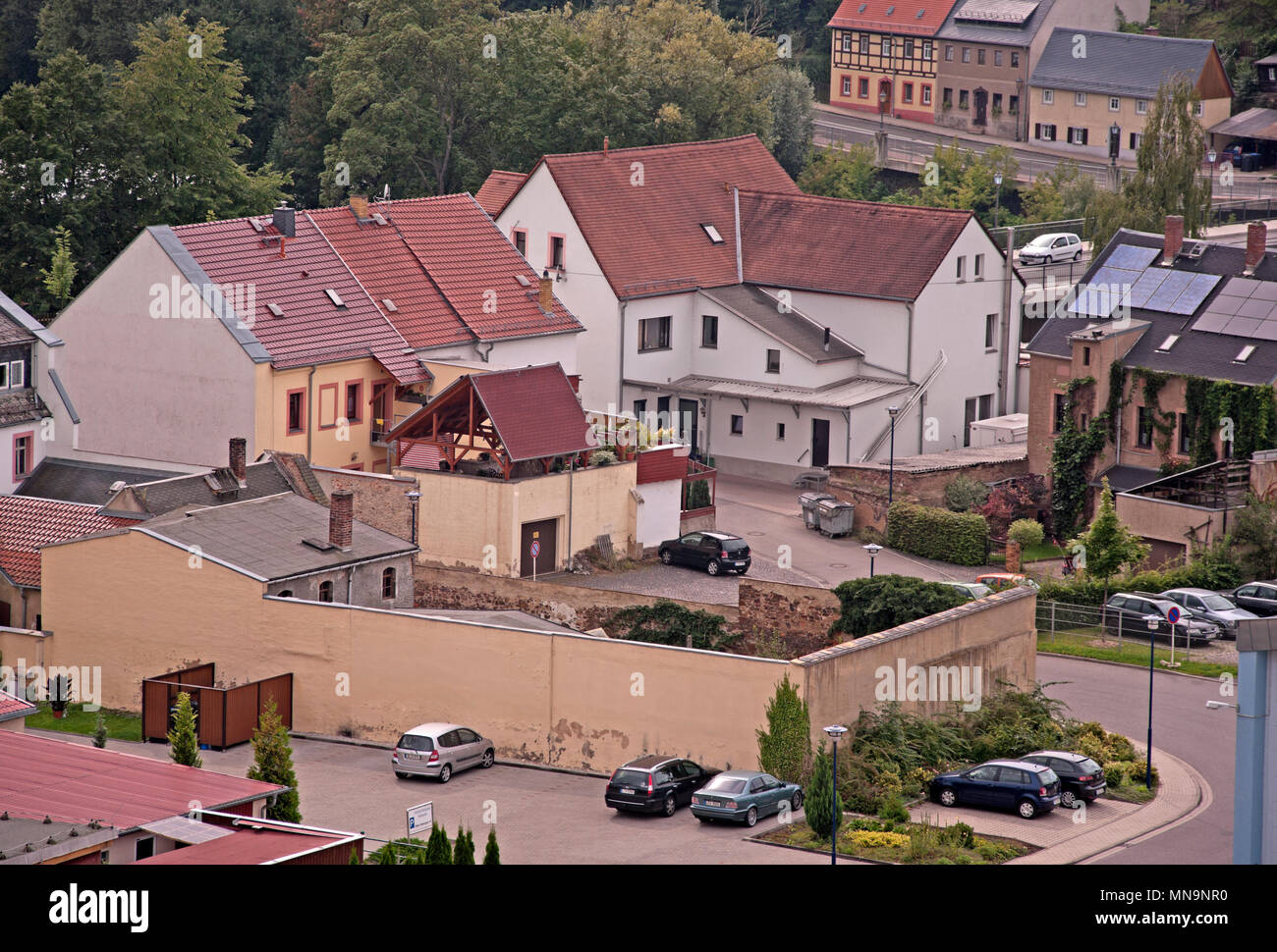 Colditz Town, House Saxony, Germany Stock Photo Alamy