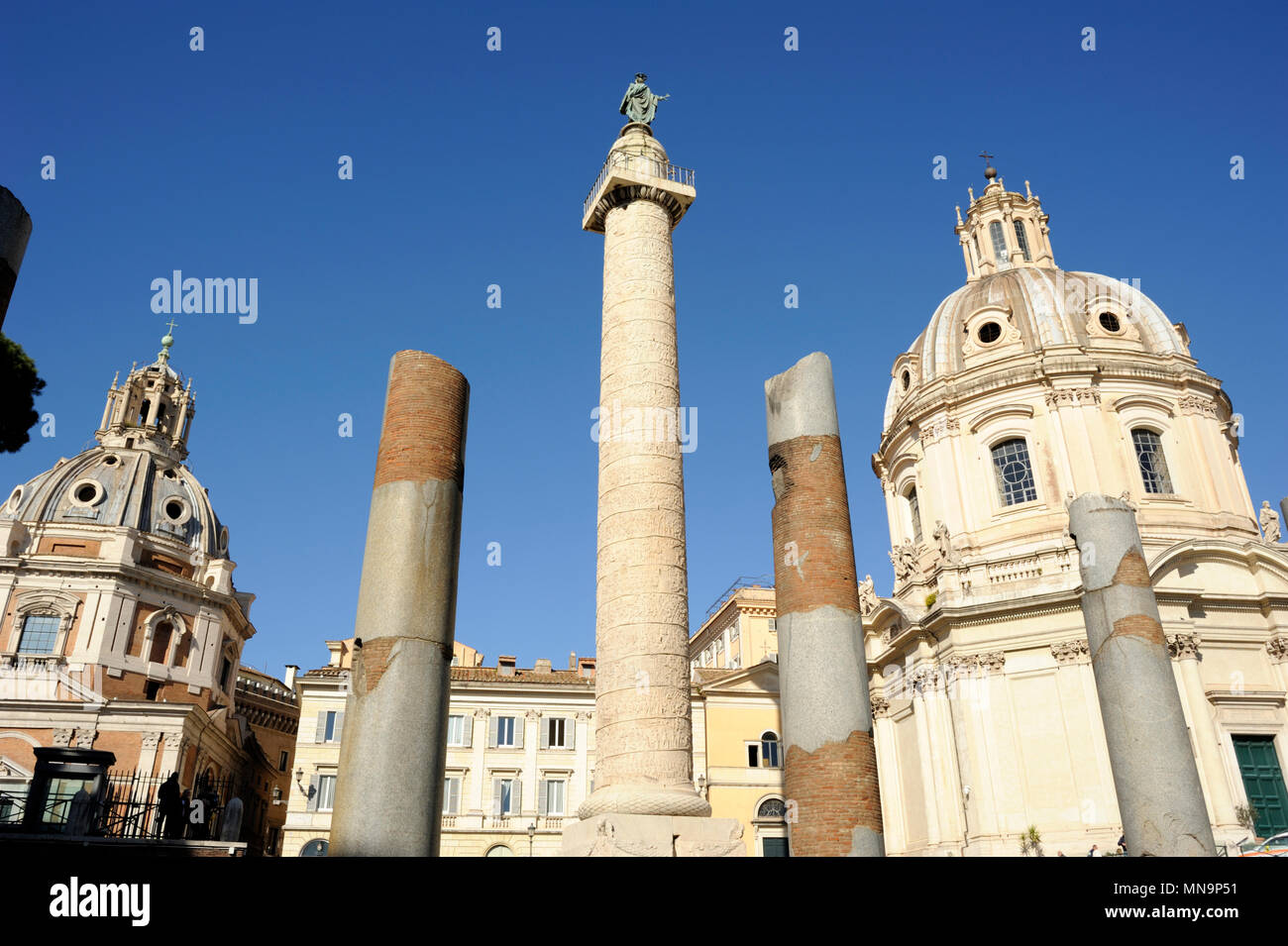Italy, Rome, Trajan Column Stock Photo
