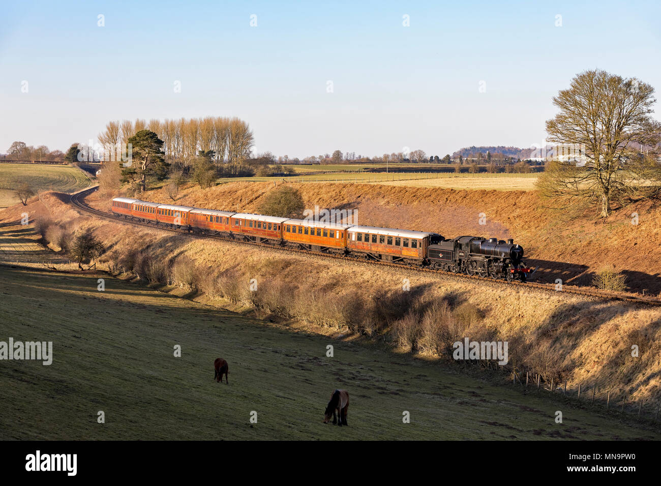 Severn Valley Steam Railway Stock Photo