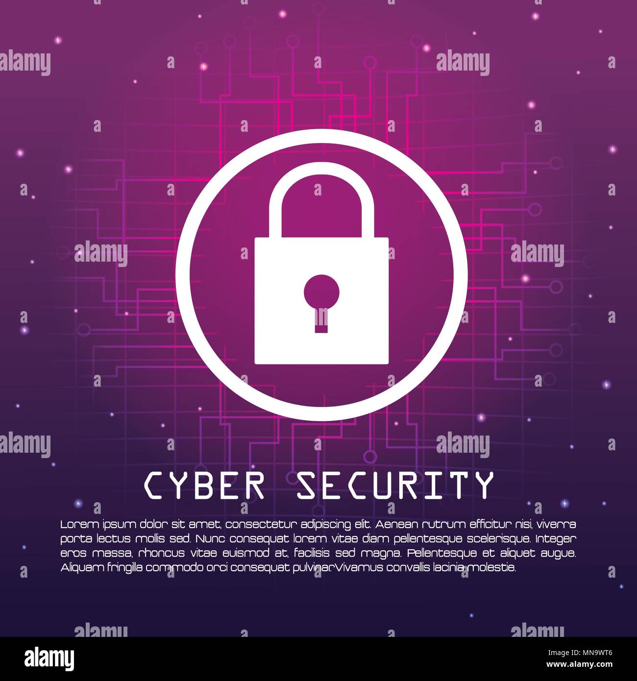 Cyber security banner concept Stock Vector Image & Art - Alamy