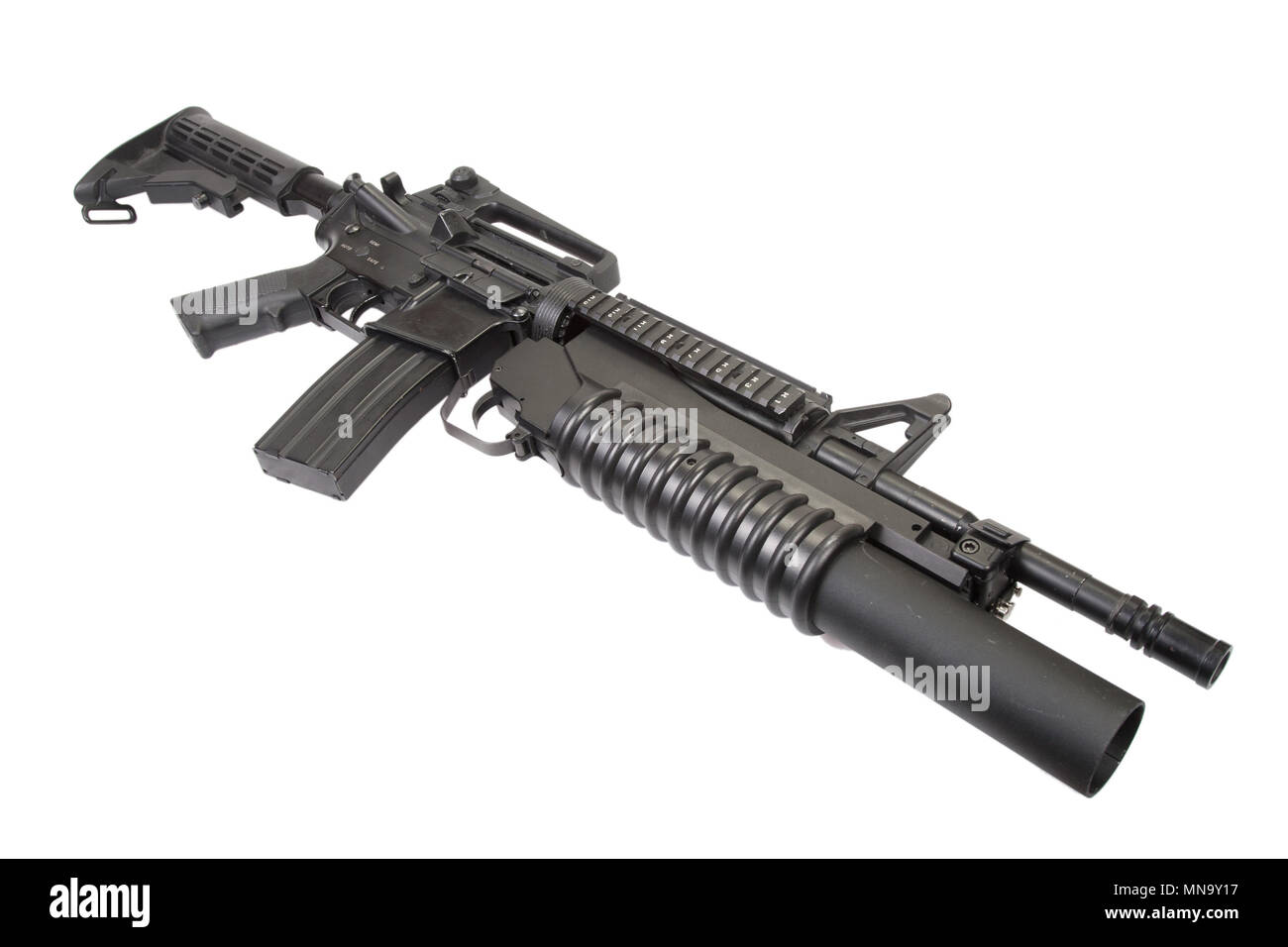 M4A1 carbine equipped with an M203 grenade launcher Stock