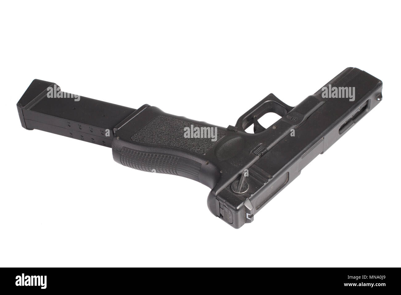 automatic handgun isolated on a white background Stock Photo - Alamy
