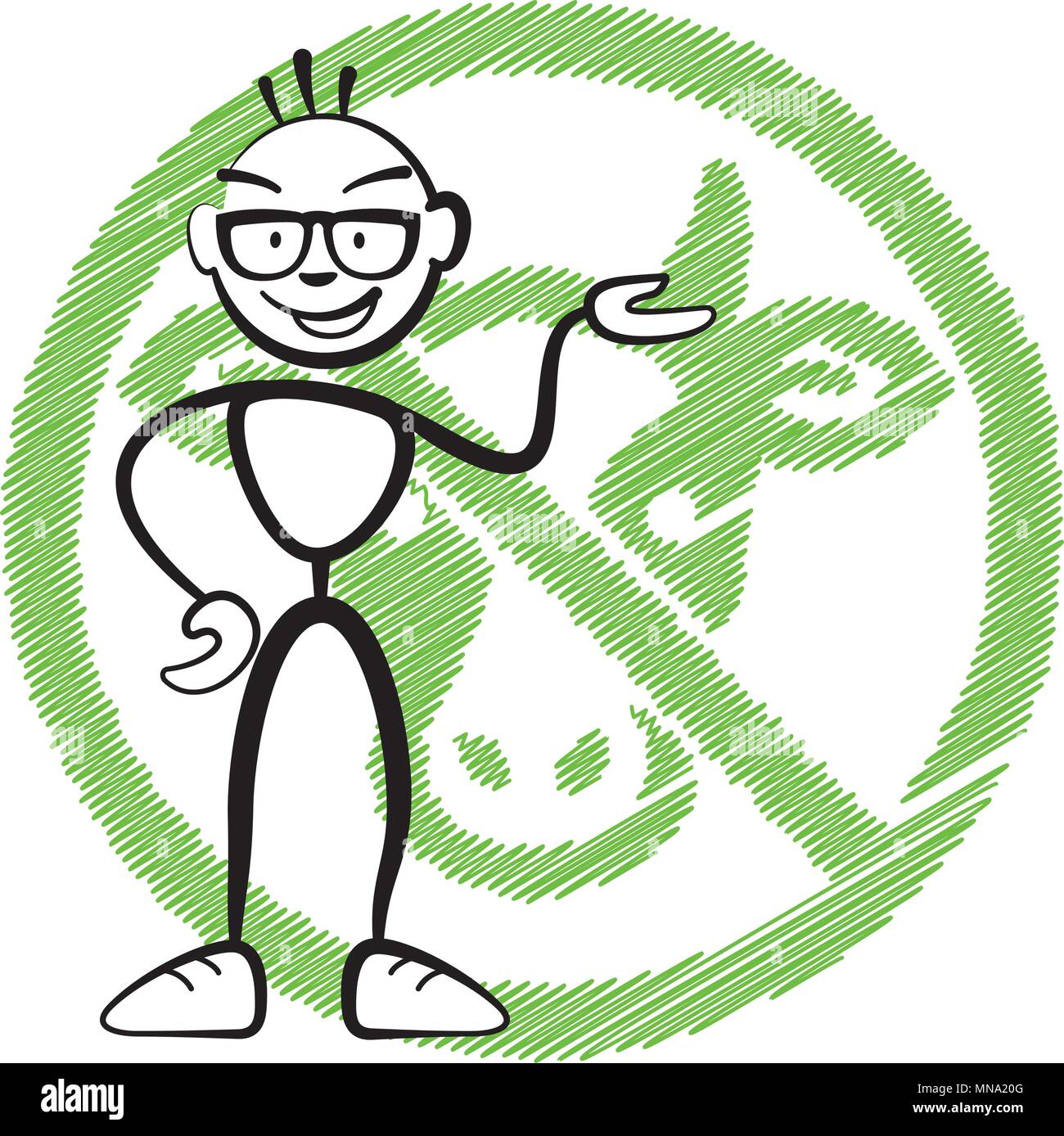 Stickman confident hi-res stock photography and images - Alamy