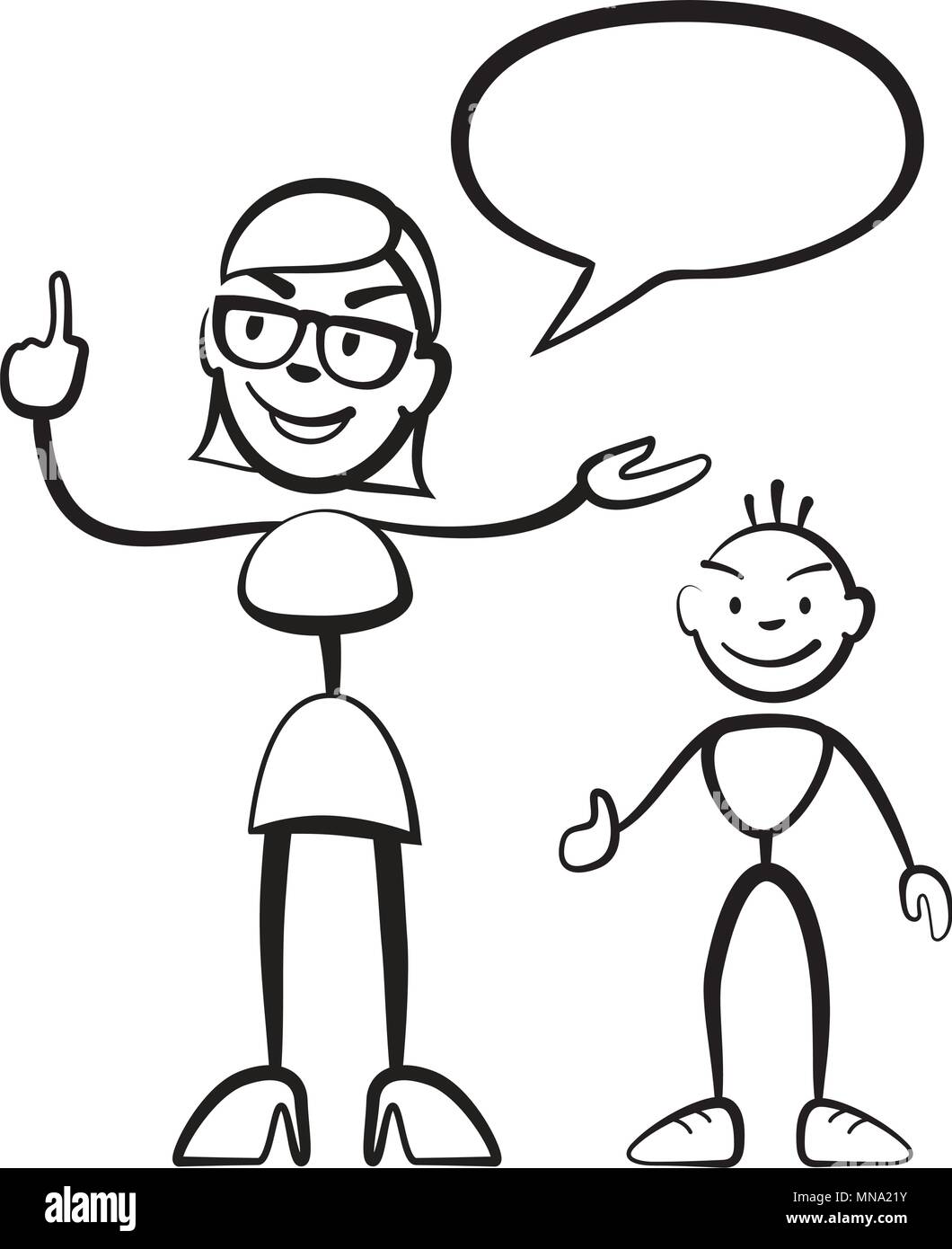 Stickman woman hi-res stock photography and images - Alamy