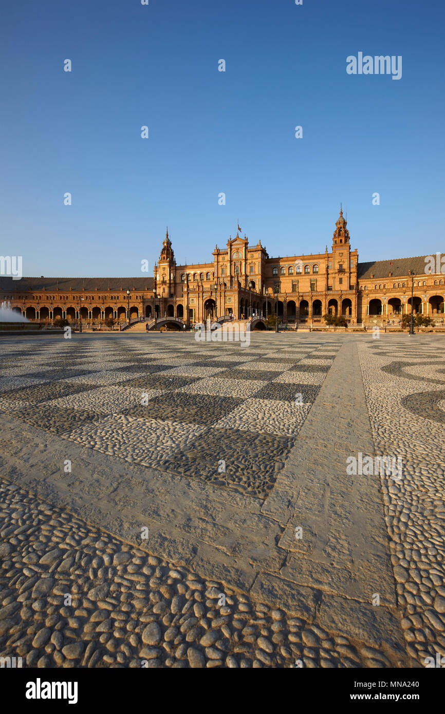 Plaza de España (Spain Square) in Seville, Spain Stock Photo