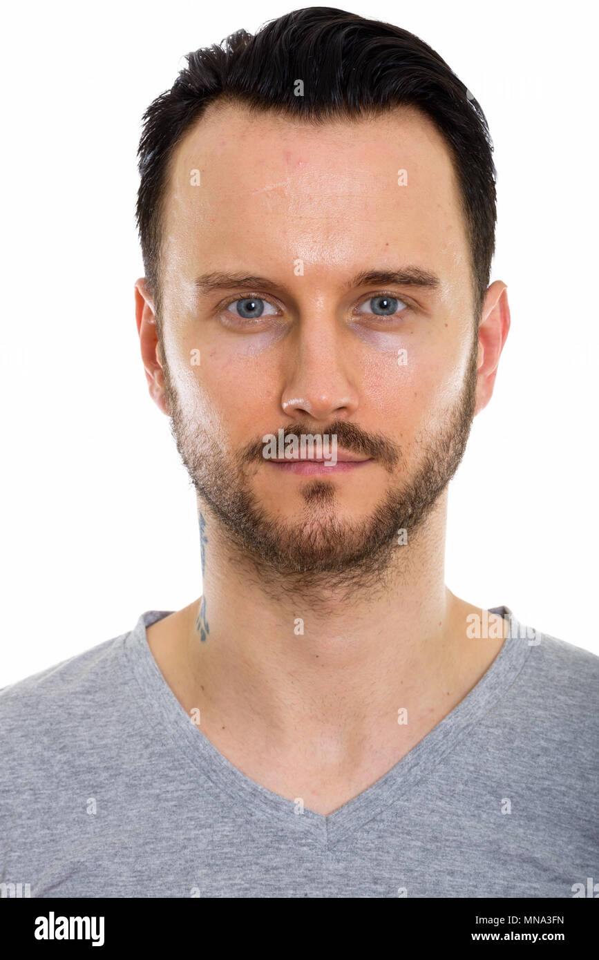 Young handsome bearded man Stock Photo
