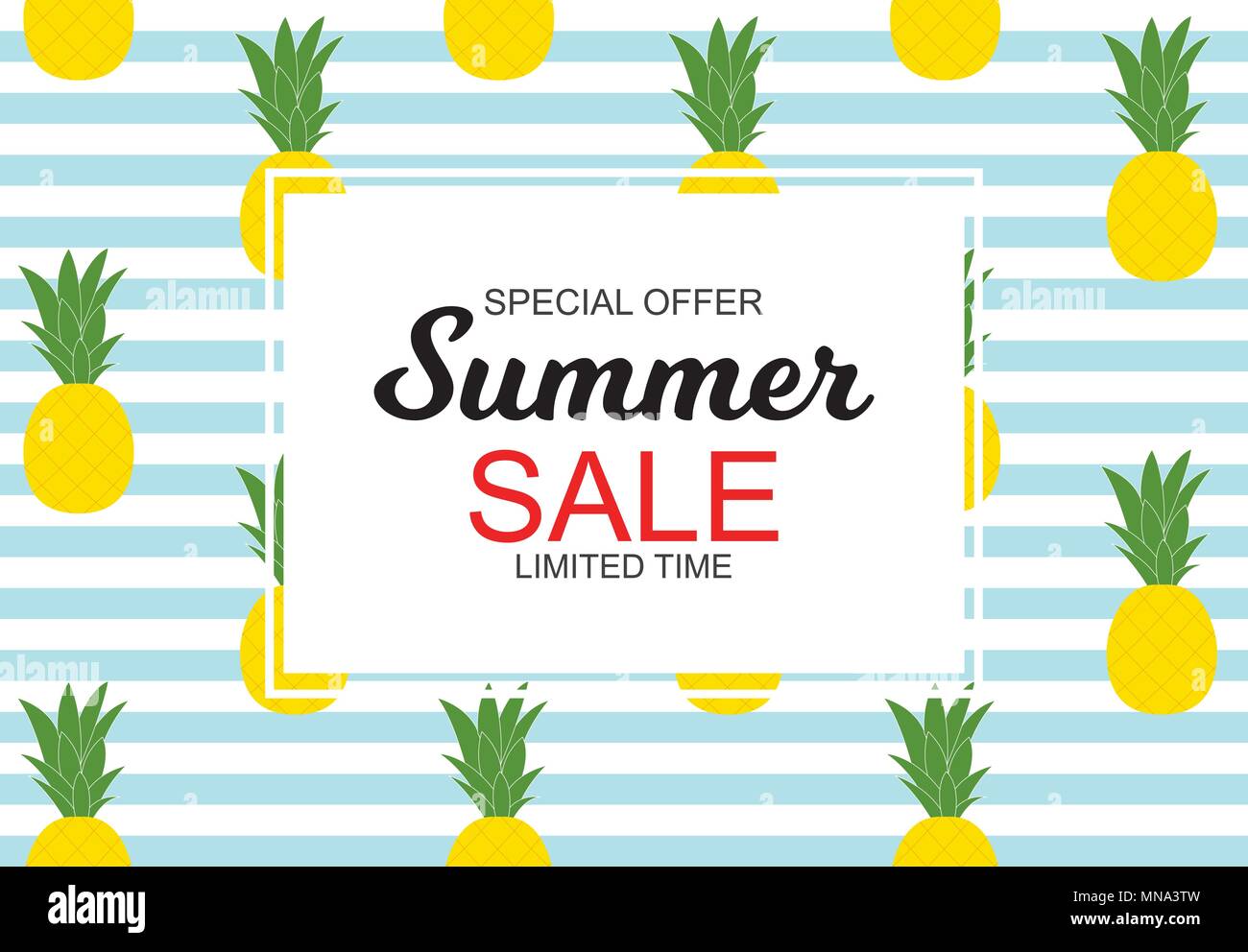 Summer Sale concept Background. Vector Illustration Stock Vector Image ...
