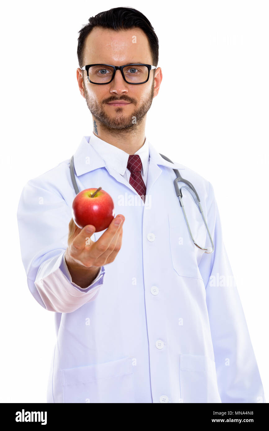 Handsome young doctor hi-res stock photography and images - Alamy