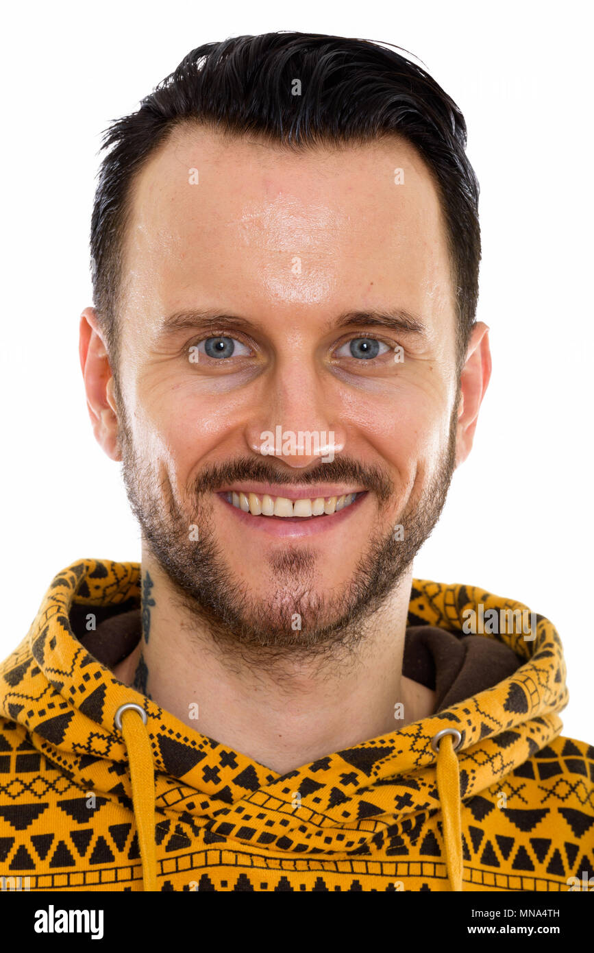 Young man beard smile hi-res stock photography and images - Alamy