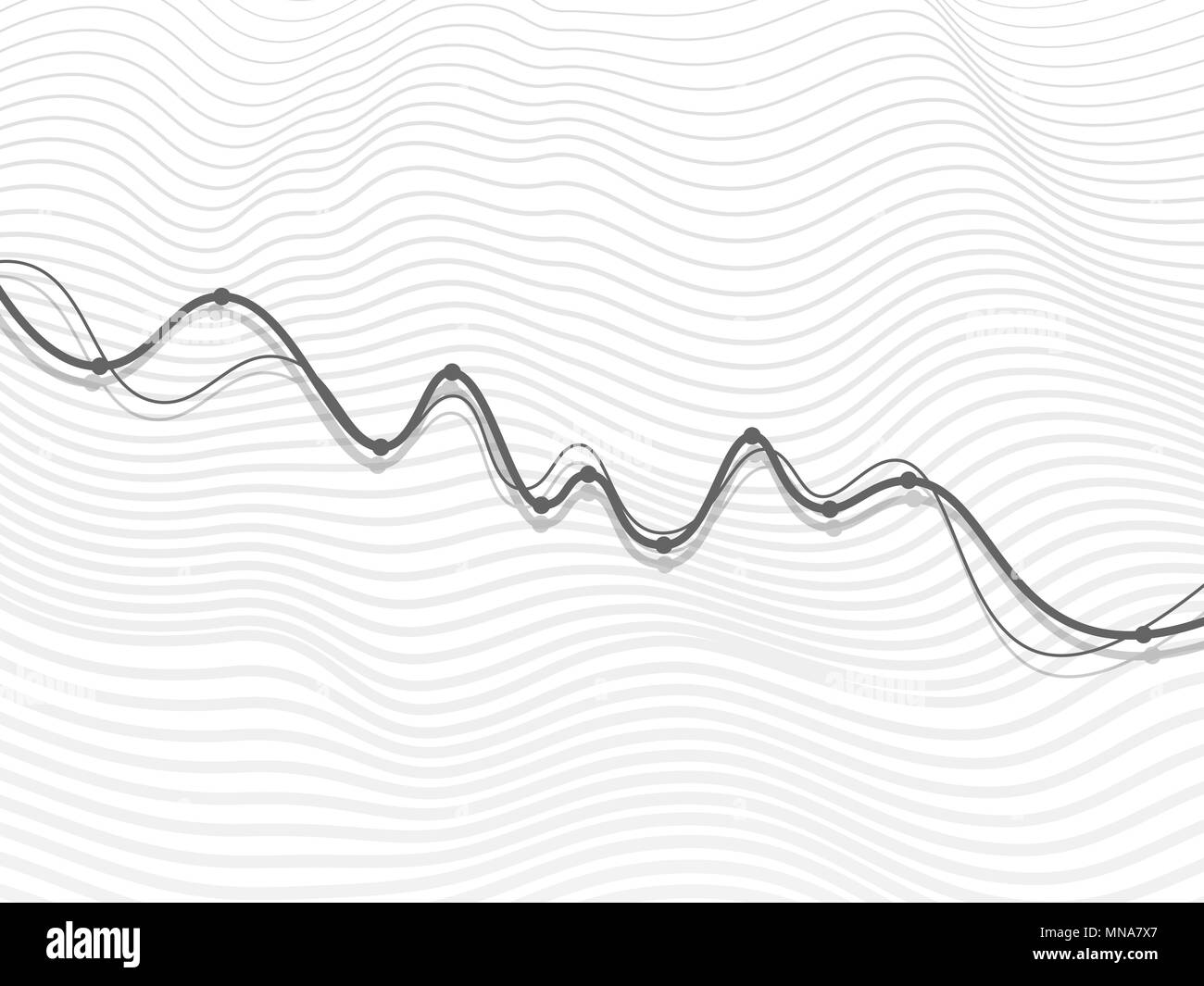 Downward financial graphic Stock Vector Images - Alamy
