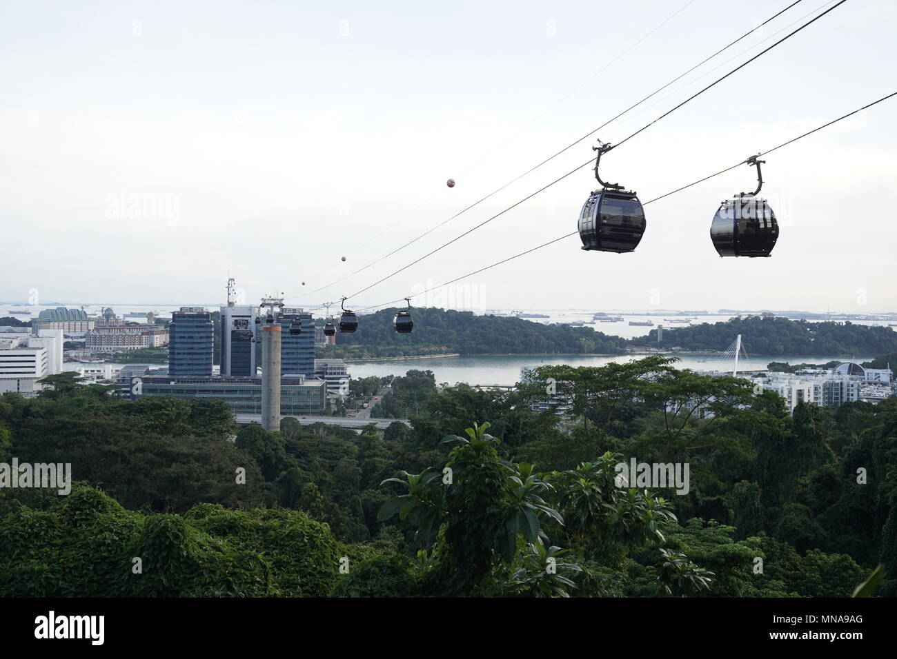 cable car at Mount Faber, Singapore Stock Photo Alamy