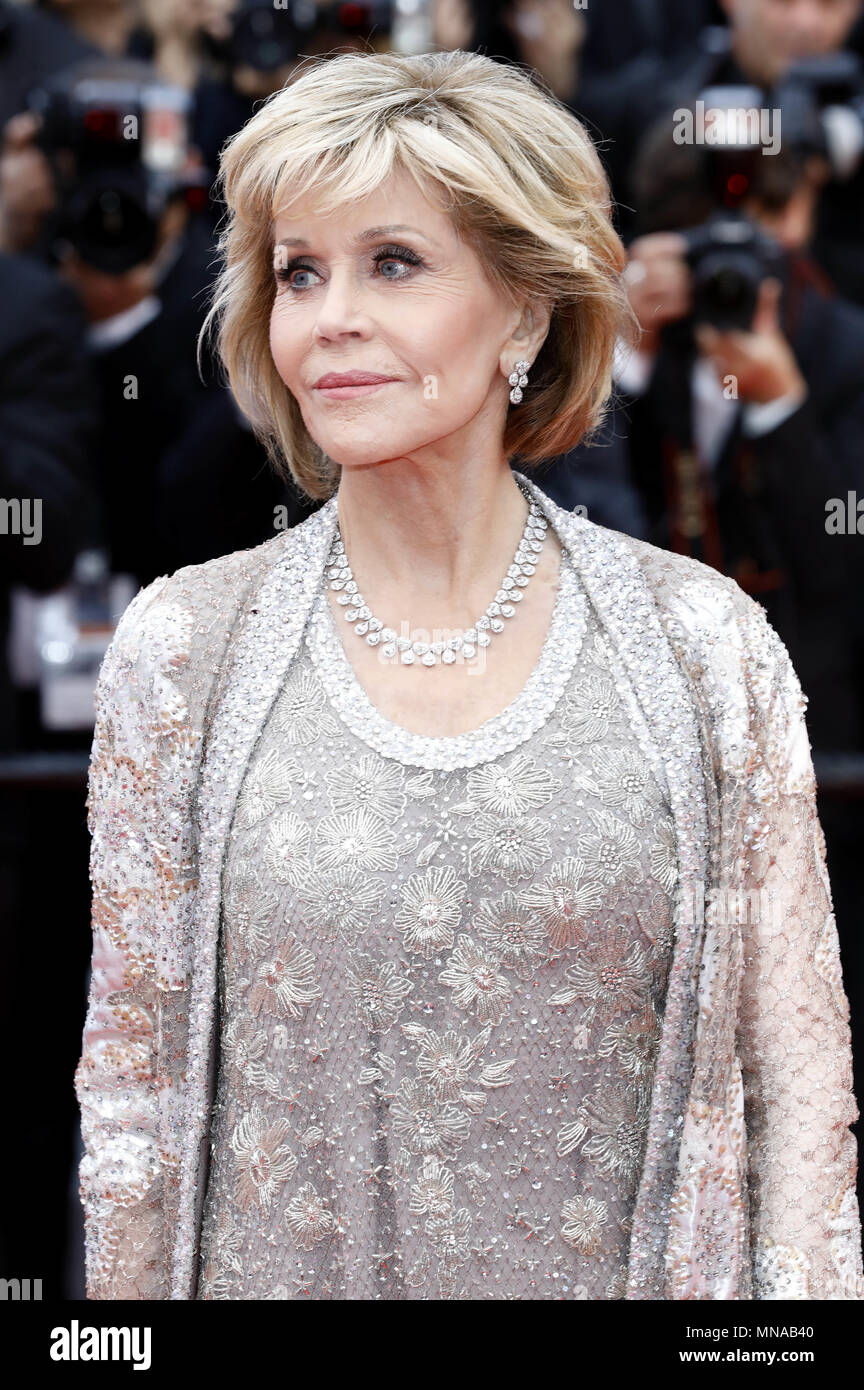 Jane Fonda attending the 'BlacKkKlansman' premiere during the 71st