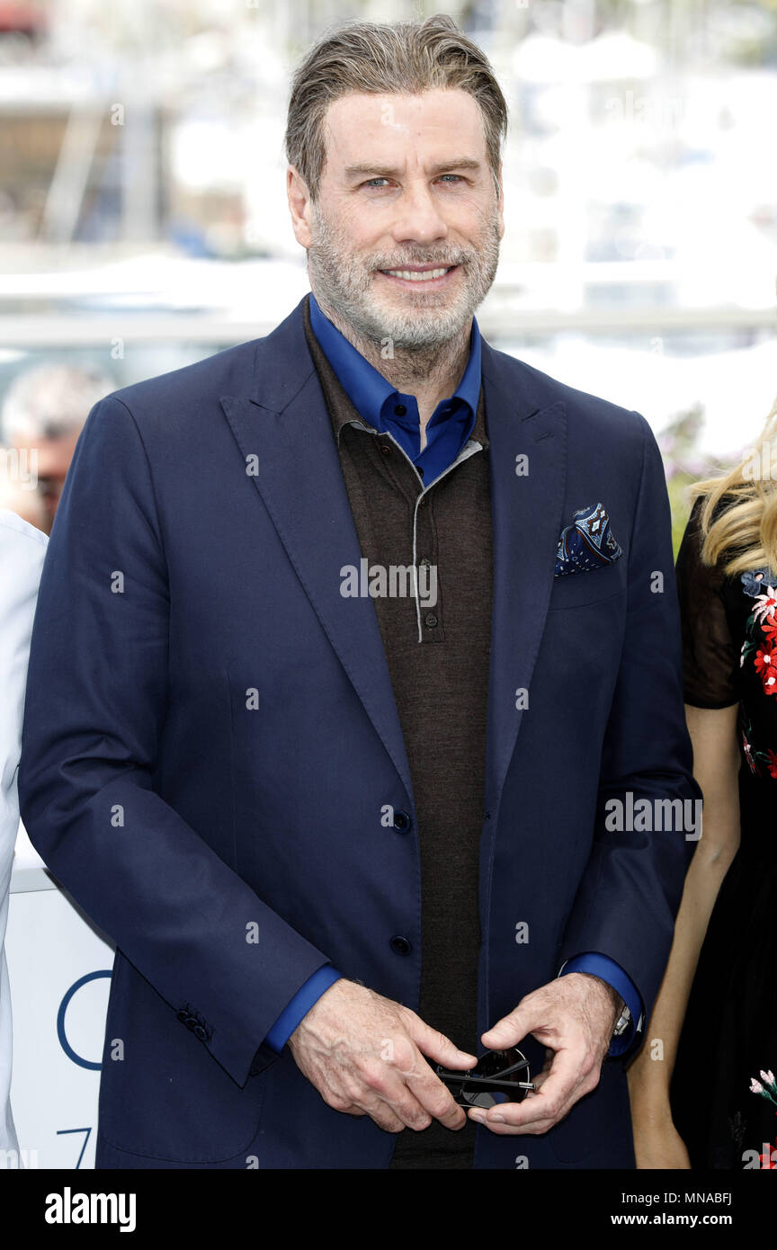 Cannes, Frankreich. 15th May, 2018. John Travolta at the 'Rendezvous with John Travolta - Gotti' photocall during the 71st Cannes Film Festival at the Palais des Festivals on May 15, 2018 in Cannes, France | Verwendung weltweit Credit: dpa/Alamy Live News Stock Photo