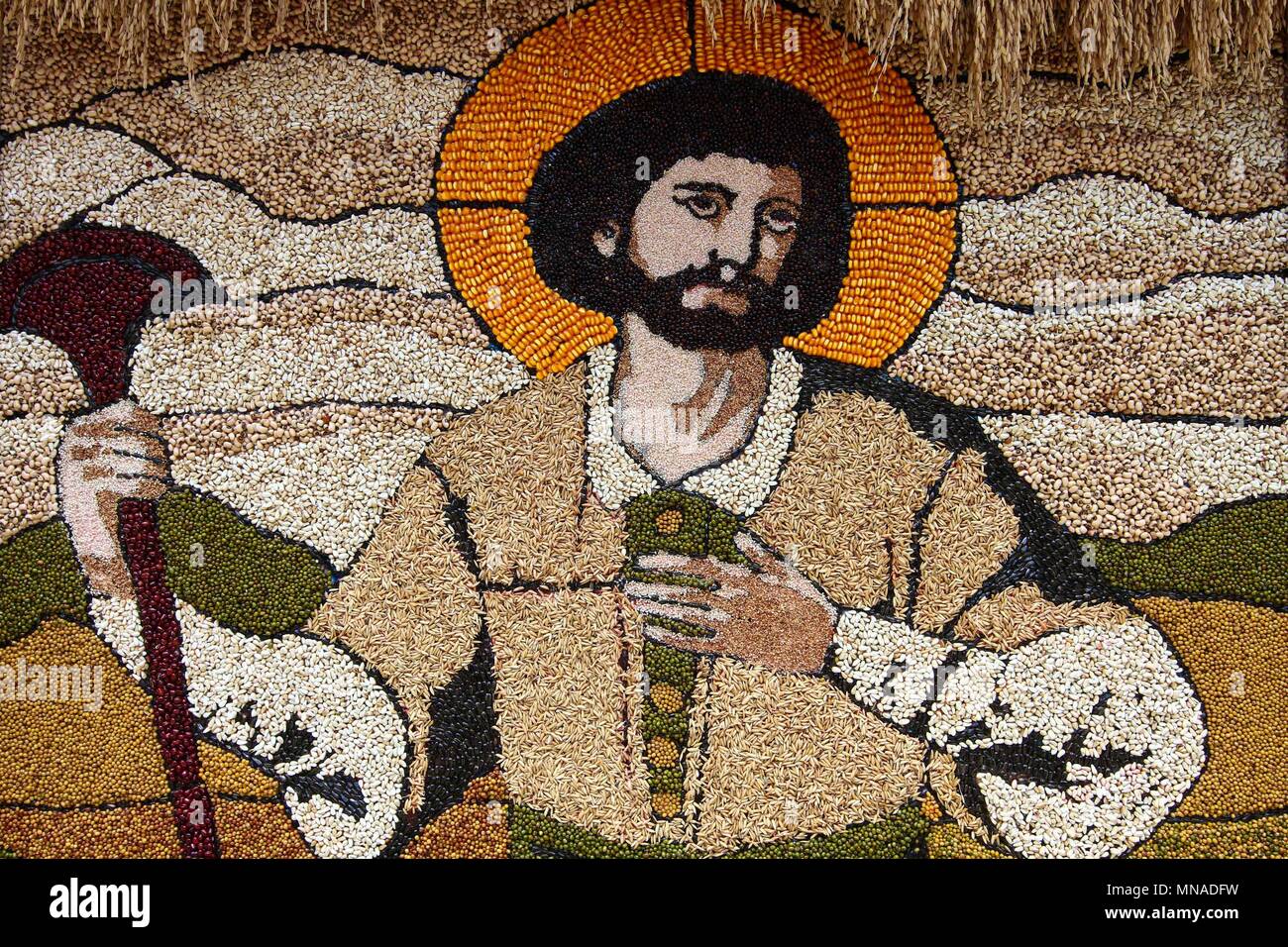 Lucban, Quezon Province, Philippines. 15th May, 2018. Town patron saint ...