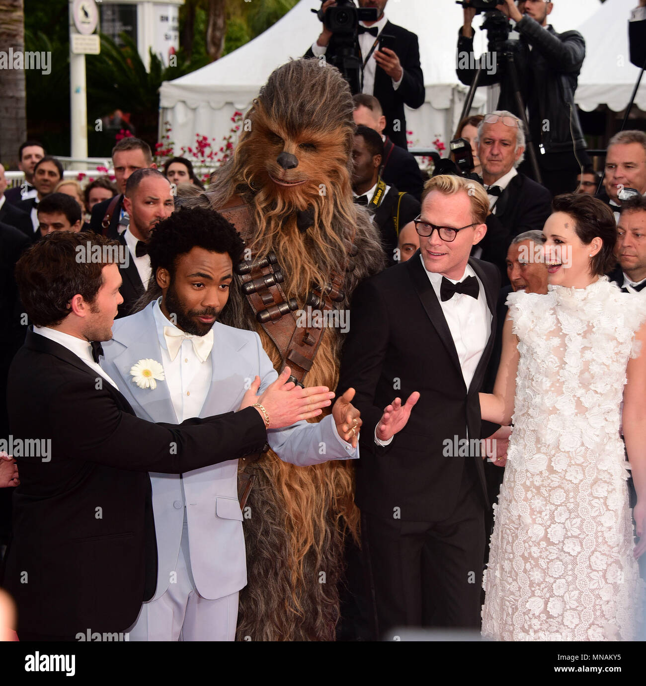 Cannes, France. 15th May 2018. STAR WARS   attendingThe RED CARPIT for STAR WARS STORY  at Cannes Film Festival15th May 2018 Credit: Peter Phillips/Alamy Live News Stock Photo