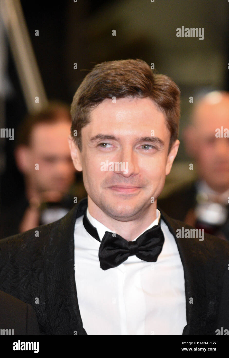 Cannes, France. May 15, 2018 - Cannes, France: Topher Grace attends the 'Under the Silver Lake' premiere during the 71st Cannes film festival. Credit: Idealink Photography/Alamy Live News Stock Photo