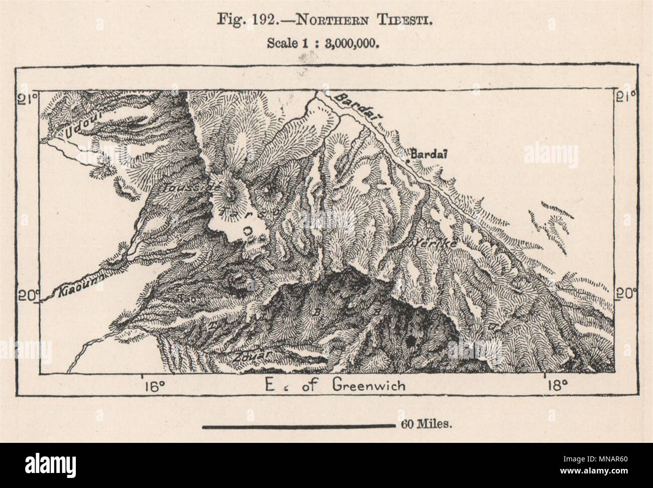 tibesti mountains map