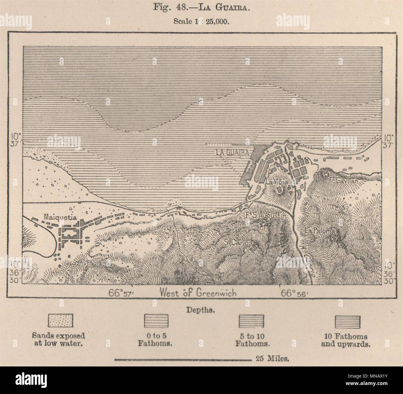 La Guaira Venezuela Map La Guaira. Venezuela 1885 Old Antique Vintage Map Plan Chart Stock Photo -  Alamy