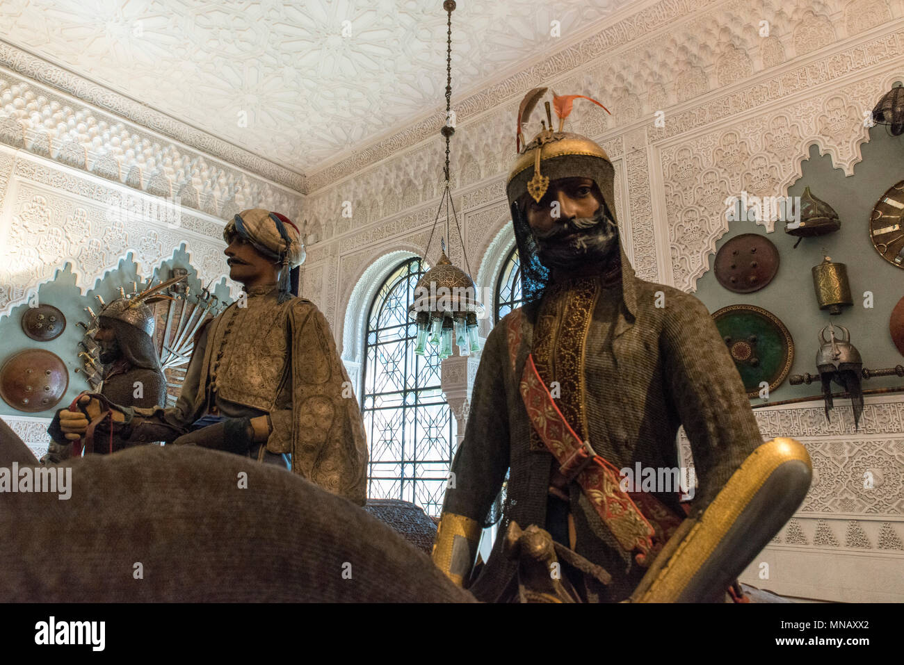 Stibbert Museum, Firenze - Florence - Interior - Ottoman armor room Stock Photo