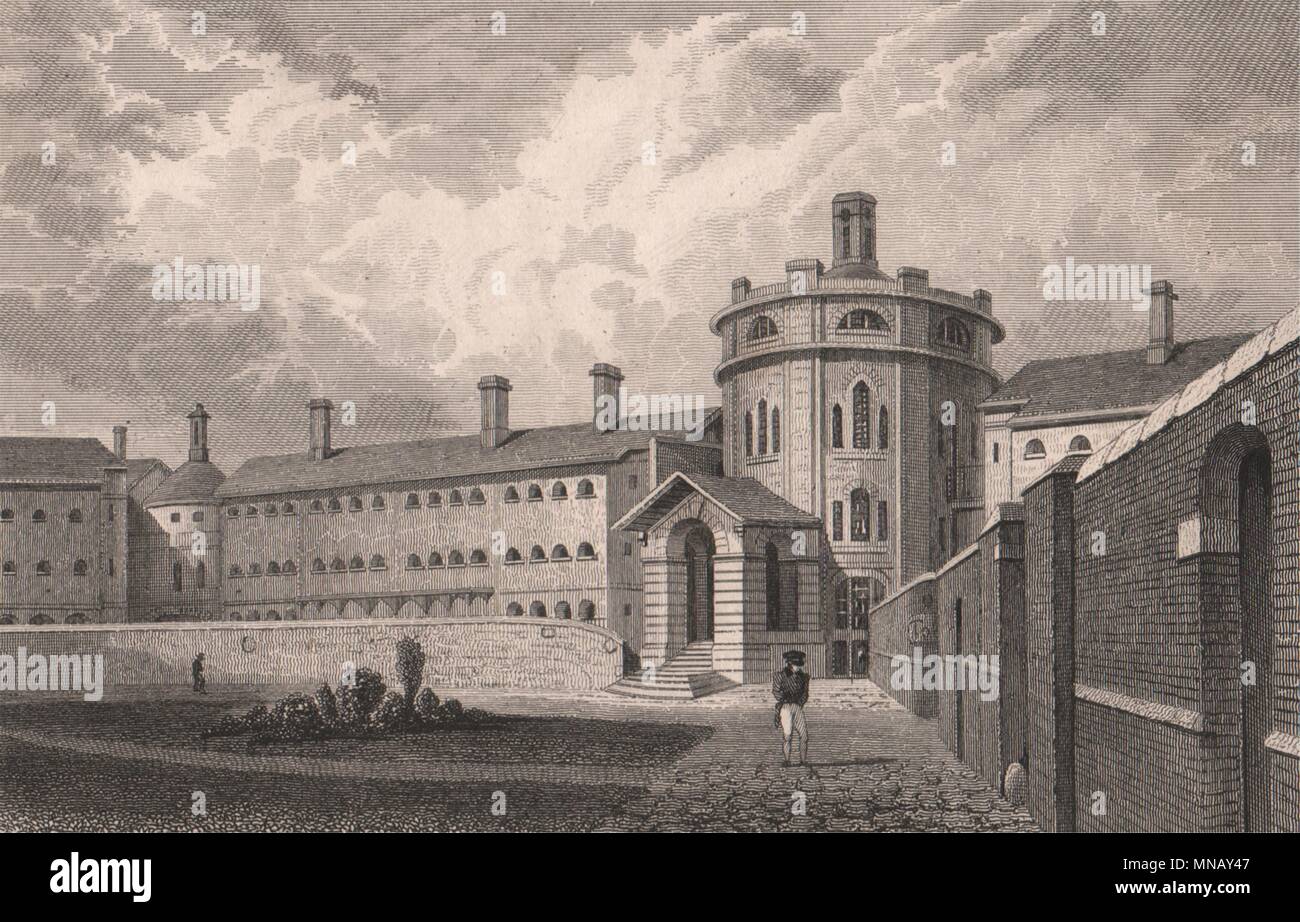 HM Prison, Maidstone. Kent. SHEPHERD 1829 old antique vintage print picture  Stock Photo - Alamy